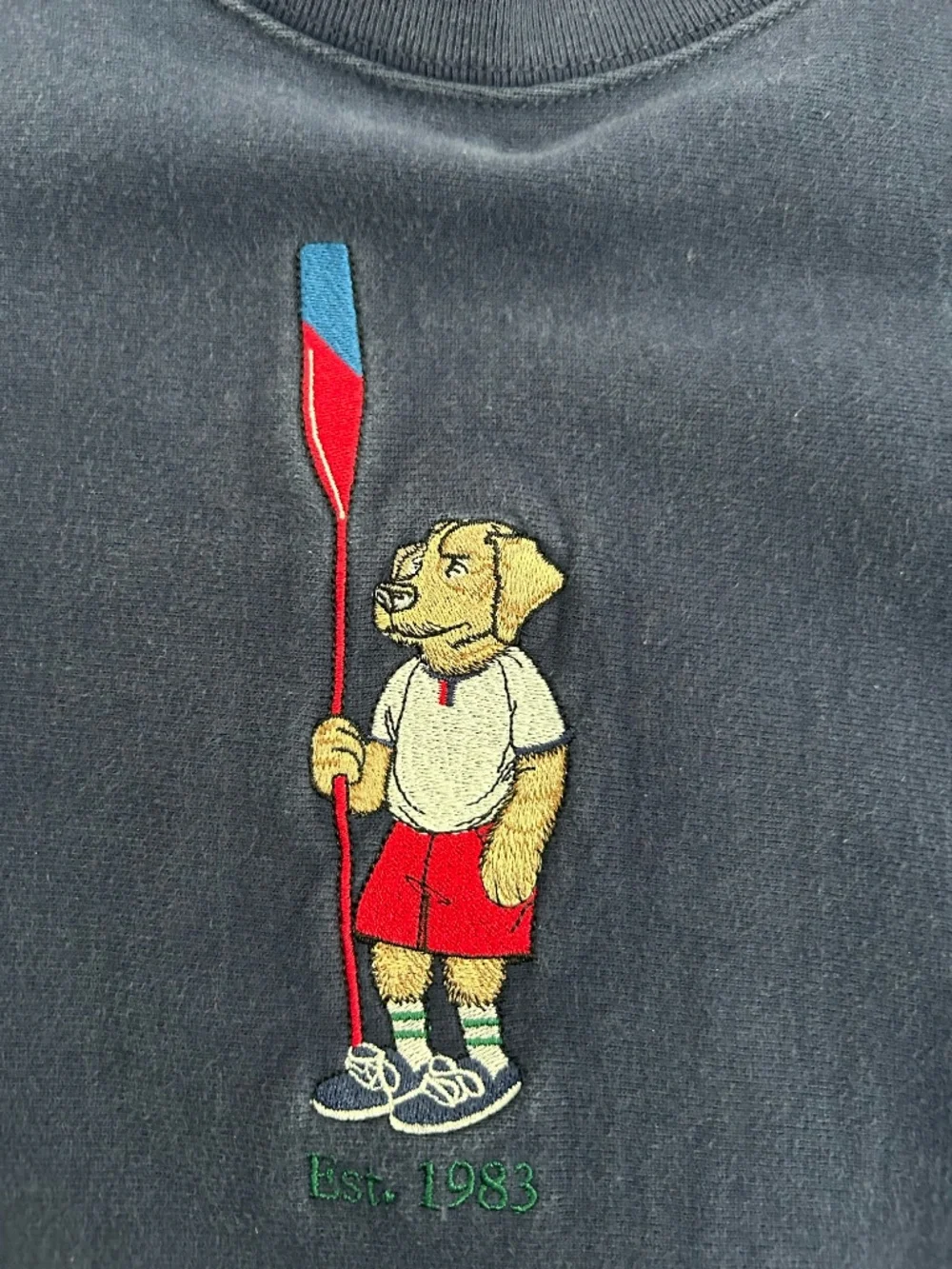 Navy Crew Neck JCrew Sweatshirt with Bear